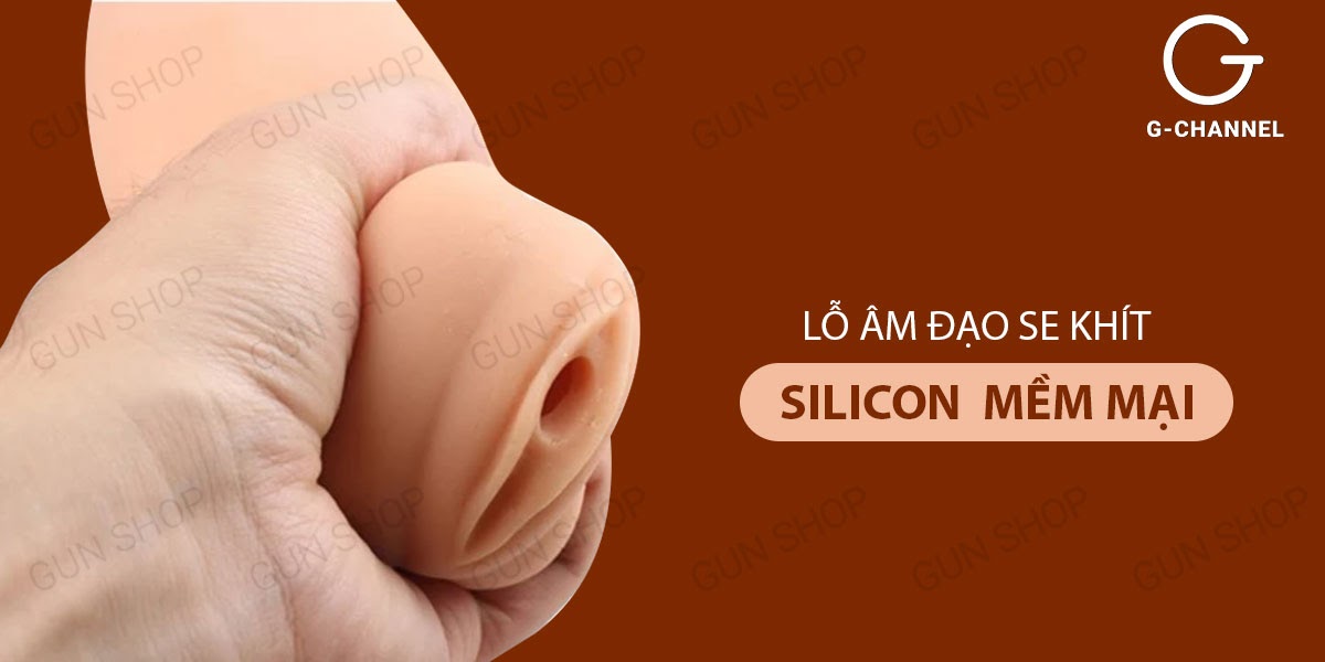 Âm đạo giả nguyên khối silicon trần cao cấp mềm mịn - Toy
