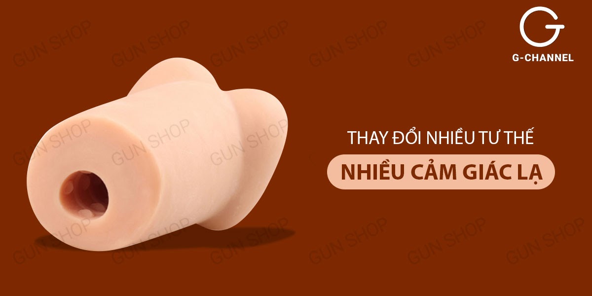 Âm đạo giả nguyên khối silicon trần cao cấp mềm mịn - Toy