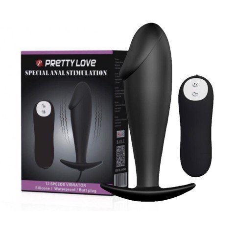 Trứng rung hậu môn rung mạnh chống nước pin - Pretty Love Butt Plug