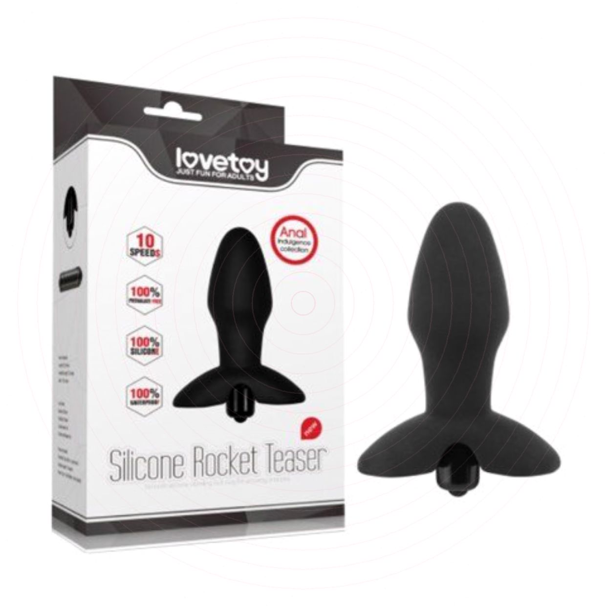 Que rung hậu môn 10 chế độ pin Lovetoy Rocket Teaser silicon 