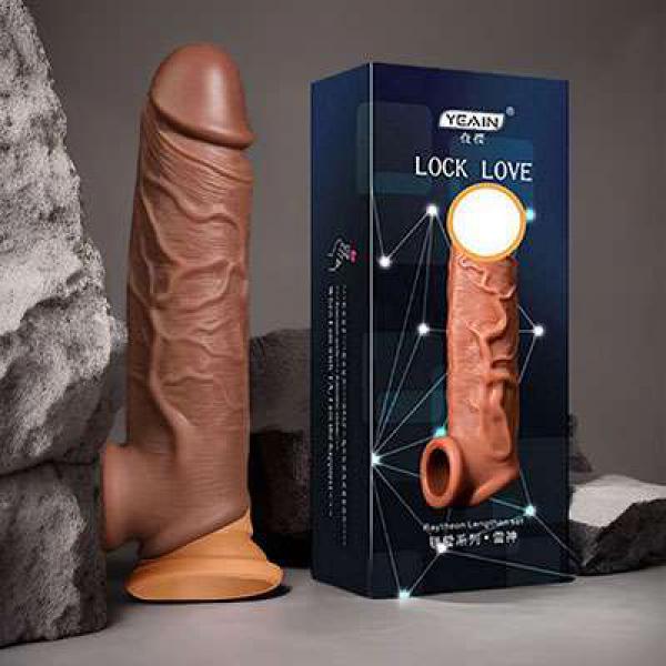 Bao Cao Su Đôn Dên Quai Đeo Lock Love Silicon Mềm Mại – Phê